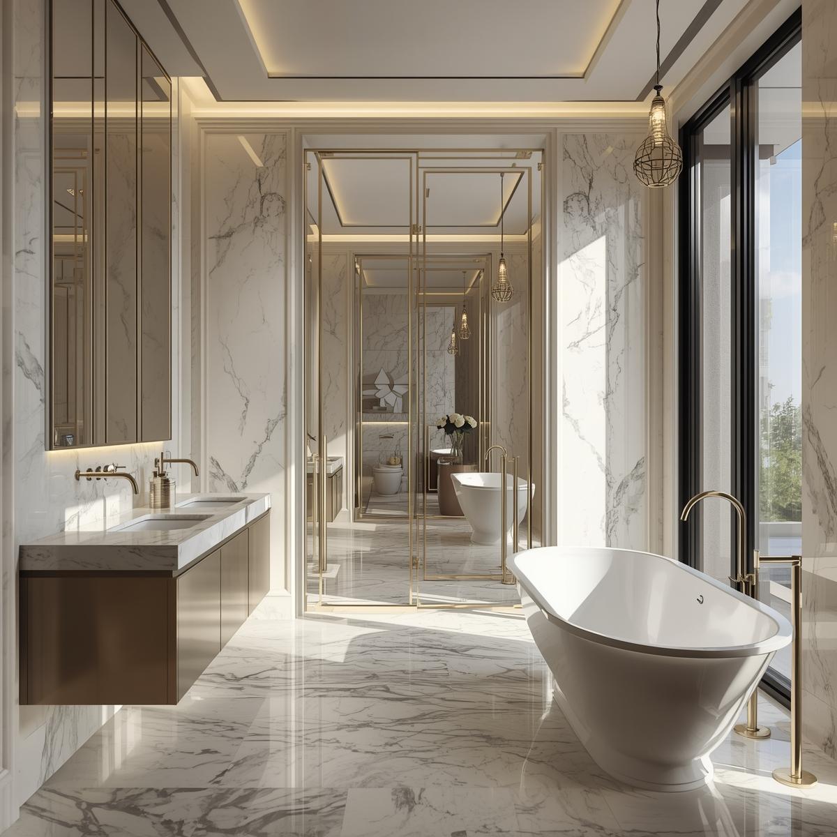 Modern Marble Bathroom